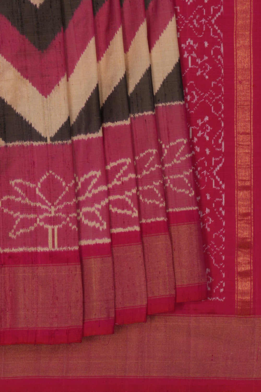 Image of Pochampally Ikat Silk Saree